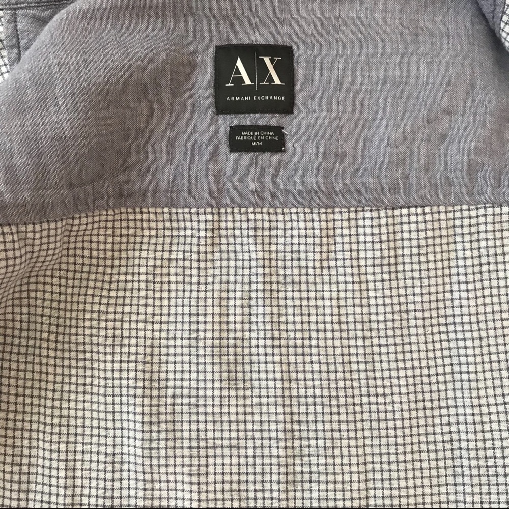 Armani Exchange Double Layer Button Down Shirt - image 5